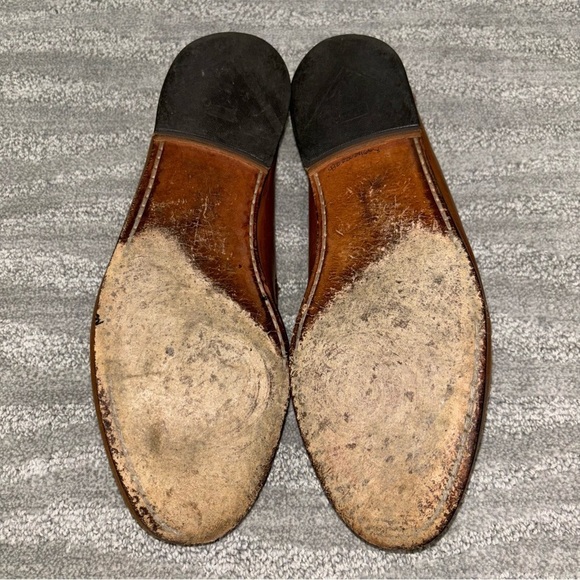 Allen Edmonds Maxfield Two Tone Leather Braided Tassel Loafers Men’s Sz 10.5 D